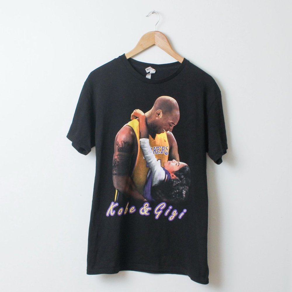 Los Angeles Lakers Kobe & Gigi Bryant Memorial Shirt Mens Medium Black